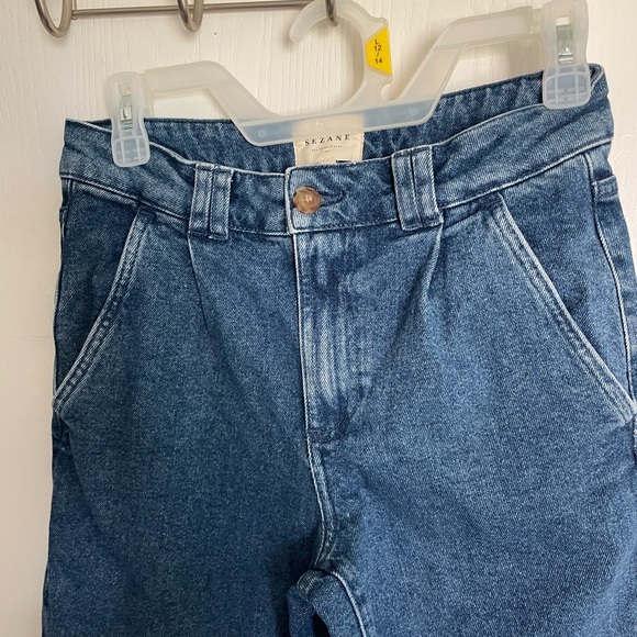 Sezane Manu Trousers Denim Blue EU 34 US Size 2 - Picture 7 of 11